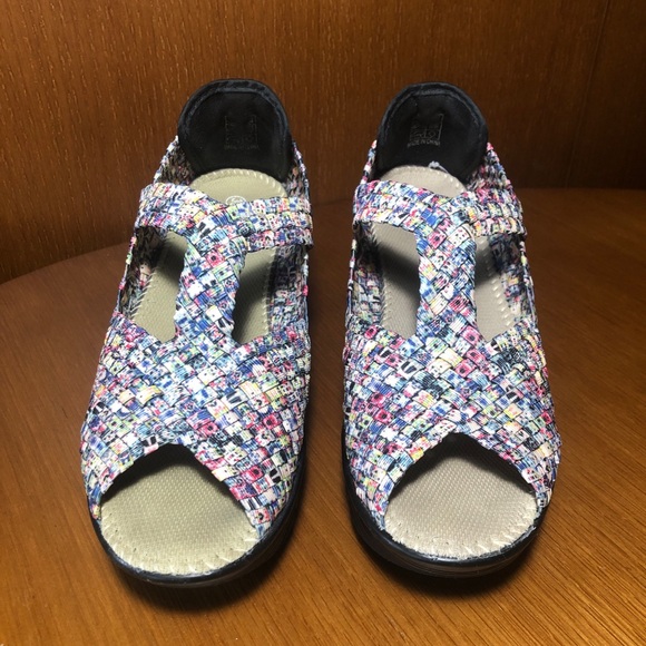 Confetti Adam Shoe by Bernie Mev ✨ Ladies size 8 (39) Heels Wedge Platform Y2K - Picture 3 of 7